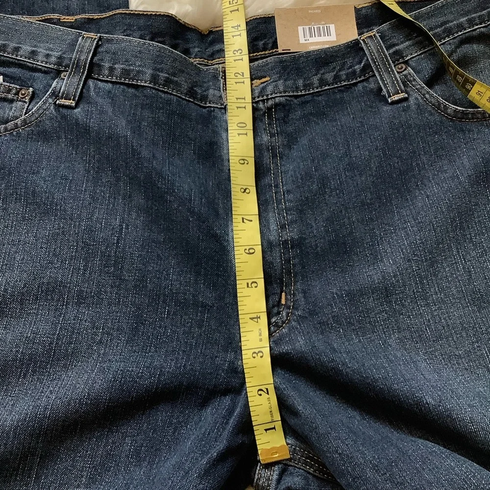 New Mens Carhartt Workwear‎ Holter Jeans 42 X 32 Relaxed Fit Straight Leg Denim